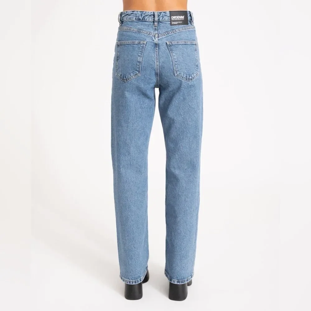 Dr. Denim Straight Leg Blue Jeans Size 2 - Picture 3 of 10